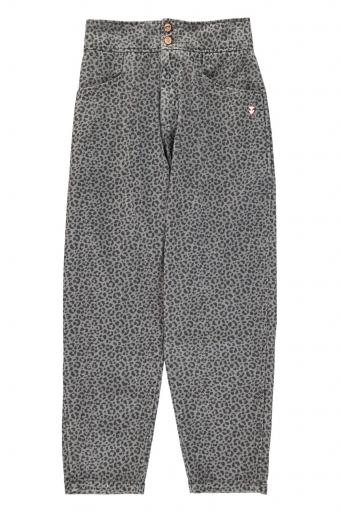 Sisters Department,Trousers | Grey w/ animal print