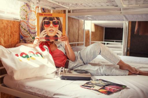 Sisters Department,Trousers | Light blue denim w/ zebra print [2]