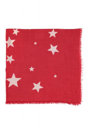 Sisters Department,Scarf | Red w/ ecru stars [1]