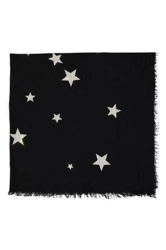 Sisters Department,Scarf | Black w/ ecru stars
