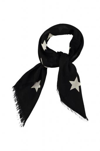 Sisters Department,Scarf | Black w/ ecru stars [1]