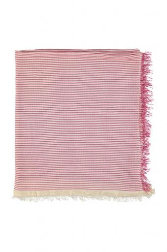 Sisters Department,XL Scarf | Pink & ecru stripes [1]