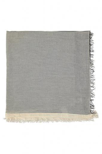 Sisters Department,XL Scarf | Black & ecru stripes [1]