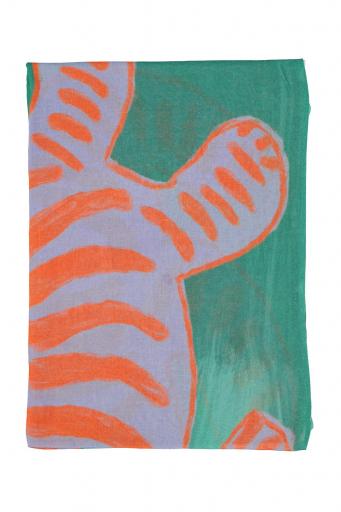Sisters Department,Scarf | Multicolor w/ orange tiger [1]