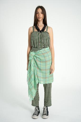 Sisters Department,Scarf | Green checkered  [2]
