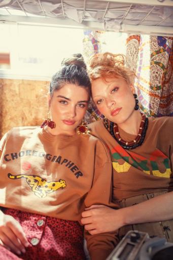 Sisters Department,Short skirt | Brown w/ palm trees [2]