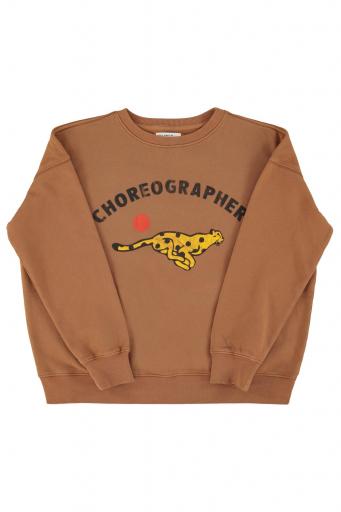 Sisters Department,Sweatshirt | Brown w/ "choreographer" print
