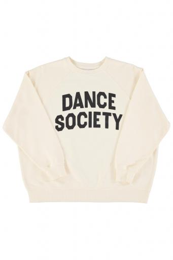 Sisters Department,Sweatshirt | Ecru w/ "dance society" print