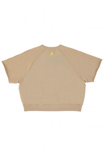 Sisters Department,Short sleeve sweatshirt | Light brown w/  leopard print [1]