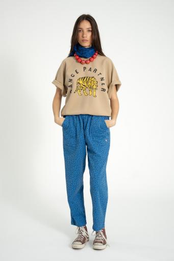 Sisters Department,Short sleeve sweatshirt | Light brown w/  leopard print [2]