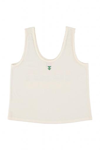 Sisters Department,"Sleeveless top w/ v-neck | Ecru w/ ""1980"" print " [1]