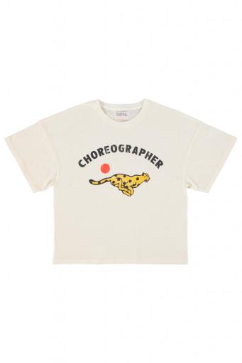 Sisters Department,"T-shirt w/ short sleeves | Ecru w/ ""choreographer"" print"