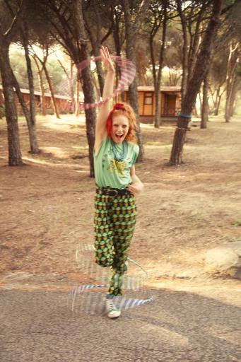 Sisters Department,Sleeveless t-shirt w/ shoulder pads | Green w/ leopard print [1]