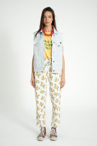 Sisters Department,Waistcoat | Light blue denim w/ zebra print [3]