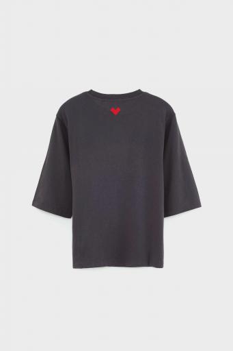 Bellerose,ASHA61 T1458,Camiseta negra lavada [1]