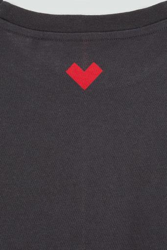 Bellerose,ASHA61 T1458,Camiseta negra lavada [2]