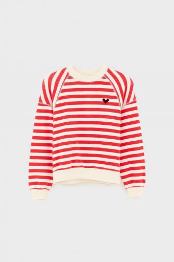 Bellerose,FANCHI T1761, Sudadera rayas roja
