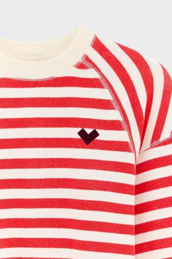 Bellerose,FANCHI T1761, Sudadera rayas roja [2]