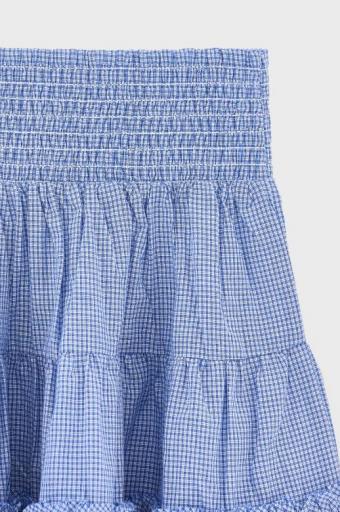 Bellerose,HYAA61 C1413,Minifalda cuadros azul [3]