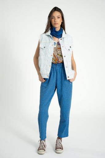 Sisters Department, Pantalón azul animal print  [3]