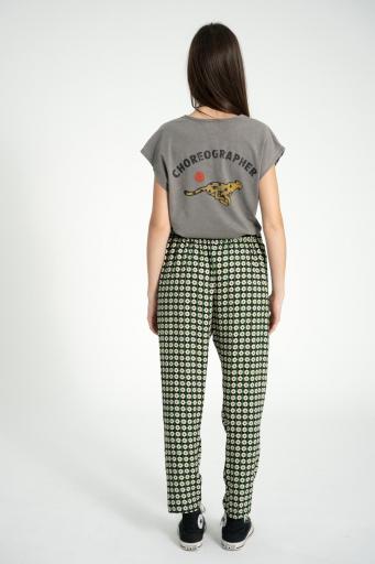 Sisters Department," Sleeveless t-shirt w/ deep round neck | Grey w/  ""choreographer"" print" [2]