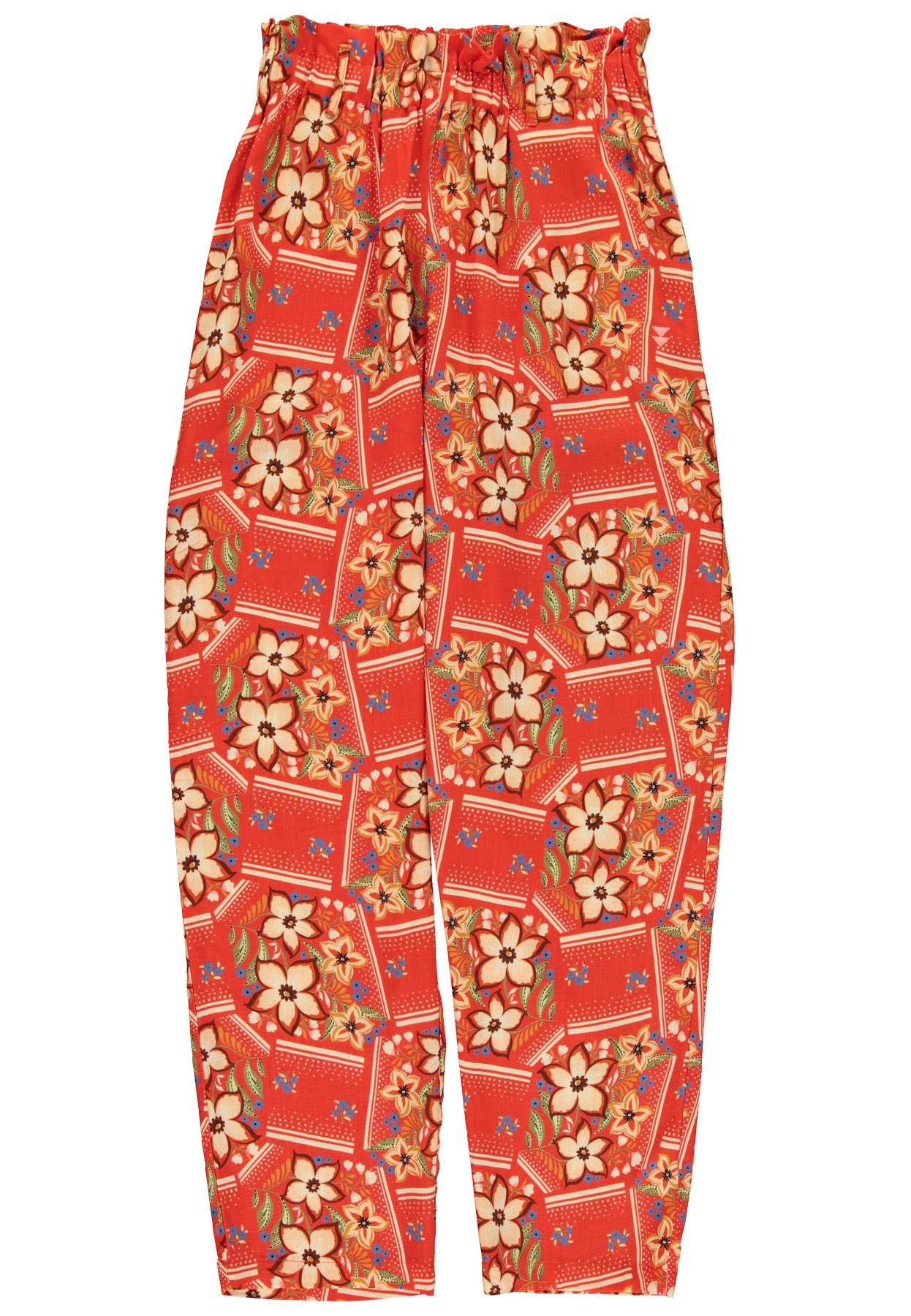 Sisters Department,Trousers | Red w/ floral print