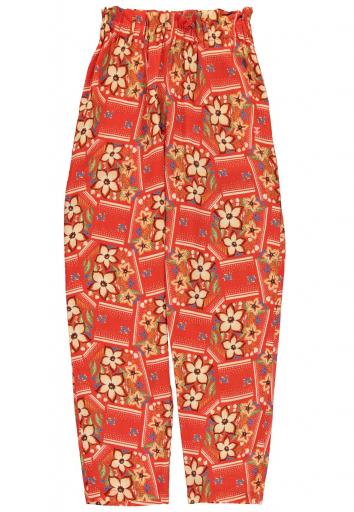 Sisters Department,Trousers | Red w/ floral print