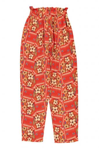 Sisters Department,Trousers | Red w/ floral print [2]