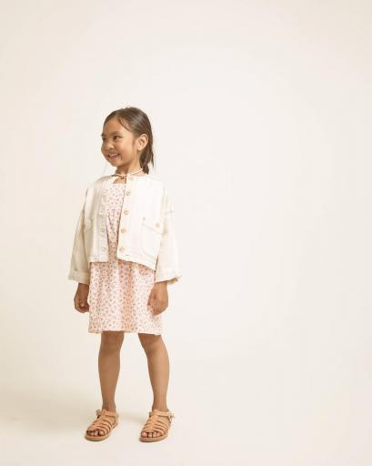 Búho Barcelona, Cazadora niña color beige 