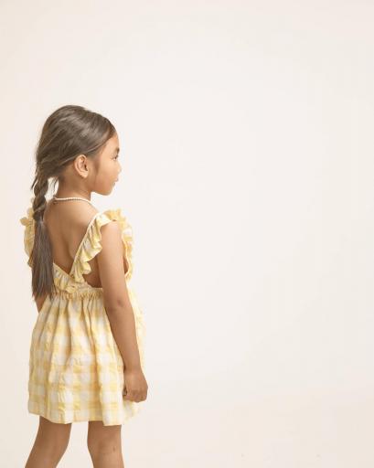 Búho,Vestido cuadros amarillo  [1]