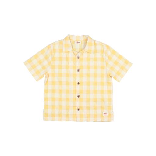 Búho Barcelona,Camisa niño cuadro amarillo  [2]