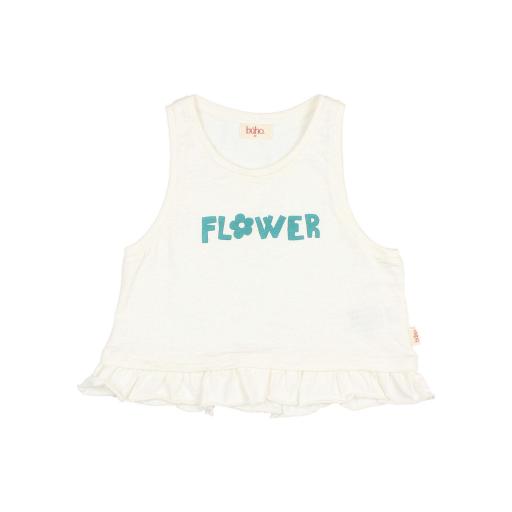 Búho Barcelona,Camiseta flower blanca  [2]