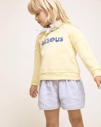 Búho Barcelona,Sudadera Fleece amarilla 