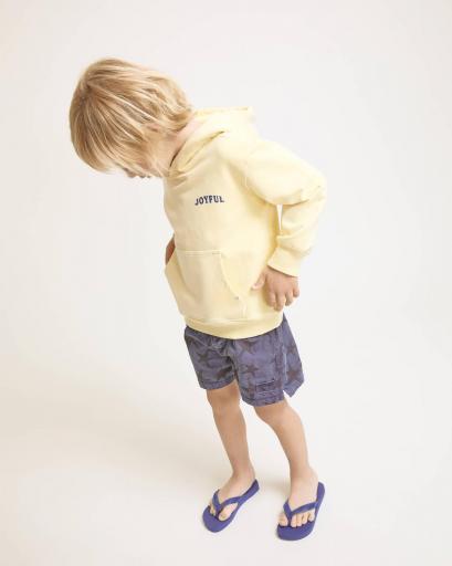 Búho, Sudadera capucha amarilla 