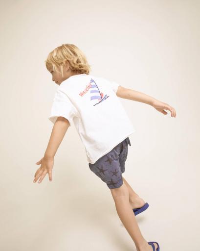 Búho Barcelona, Camiseta Waikiki blanca 