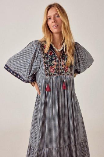 Maison Hotel,DRESS GINGHAM BLOOM AUGUSTA [1]