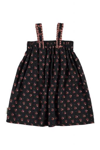 Piupiuchick,SHORT DRESS BLACK WITH FLOWERS   [1]