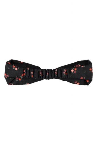 Piupiuchick,HEADBAND WITH BOW BLACK WITH MULTICOLOR FLOWERS   [1]