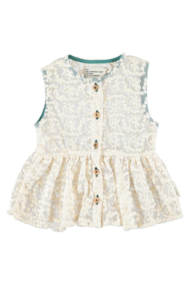 Piupiuchick,LACE BLOUSE ECRU