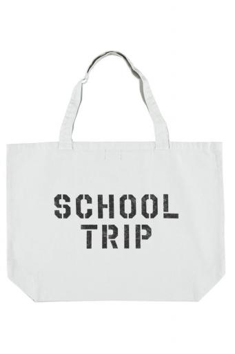 Piupiuchick,XL BAG LIGHT GREY WITH APPLE PRINT  [2]