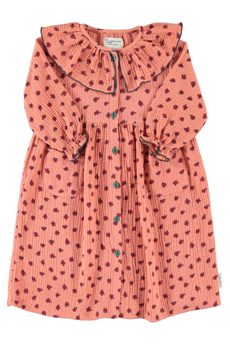 Piupiuchick,LONG DRESS PINK WITH LITTLE FLOWERS