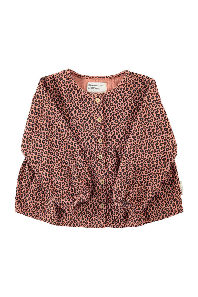 Piupiuchick,Blouse Pink with Animal Print