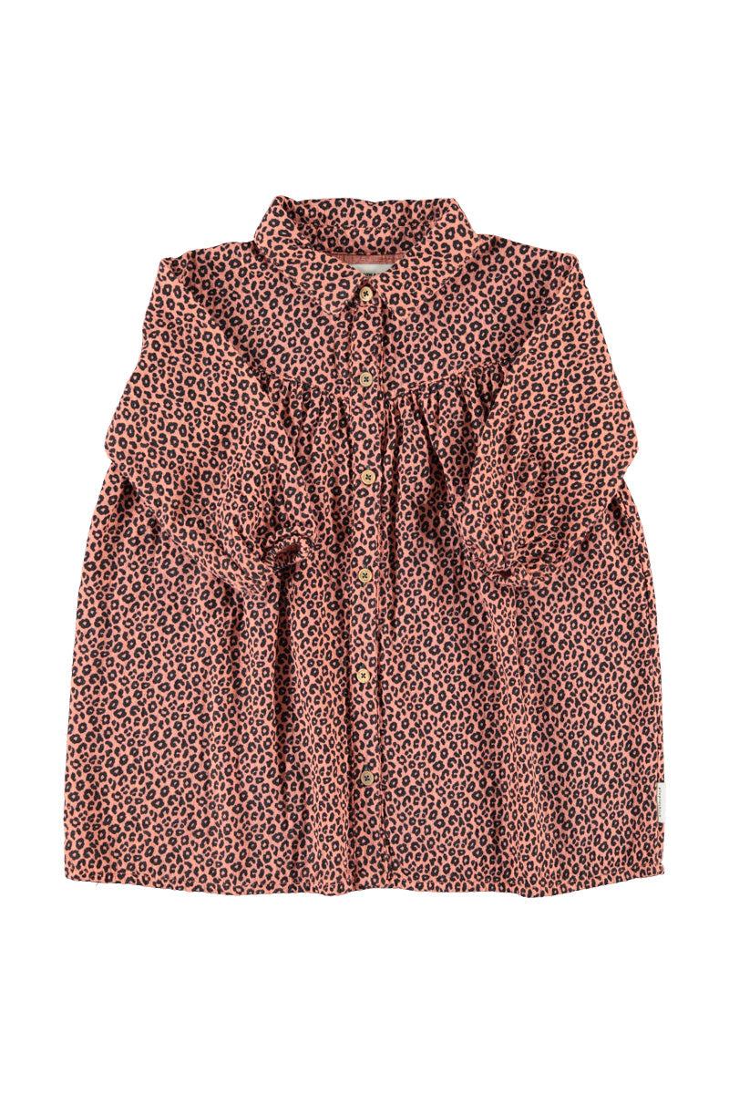 Piupiuchick,Short Dress Pink with Animal Print