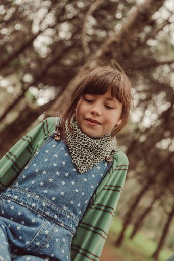 Piupiuchick,Bandana Mint Green with Animal Print [3]