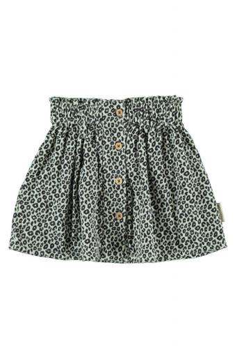 Piupiuchick,Short Skirt Mint Green with Animal Print