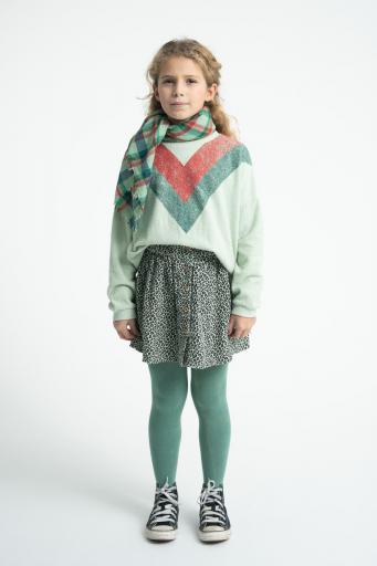 Piupiuchick,Short Skirt Mint Green with Animal Print [2]