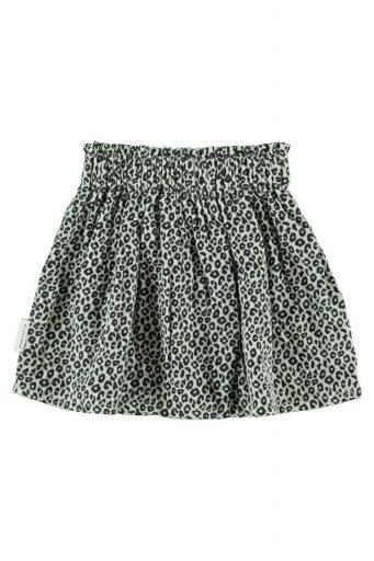 Piupiuchick,Short Skirt Mint Green with Animal Print [1]
