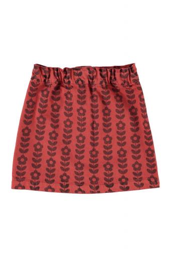 Piupiuchick,Short Skirt Bordeaux with Black Flowers [1]