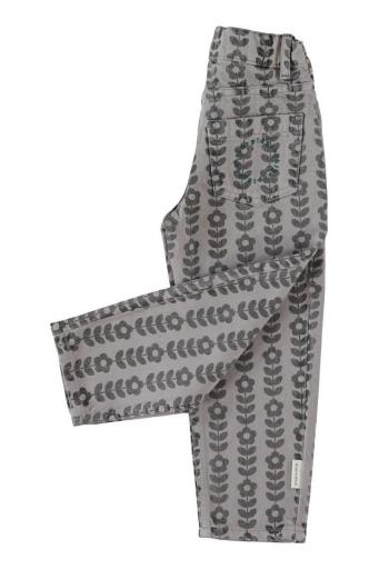 Piupiuchick,Trousers Grey with Black Flowers [2]
