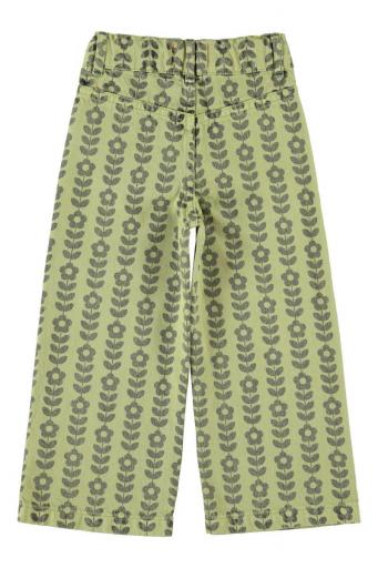 Piupiuchick,Trousers Green with Black Flowers [3]